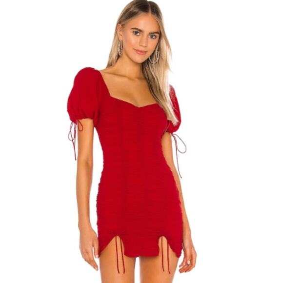 MAJORELLE Gerald Mini Dress in Cherry Red NWT Size Small - Picture 1 of 3